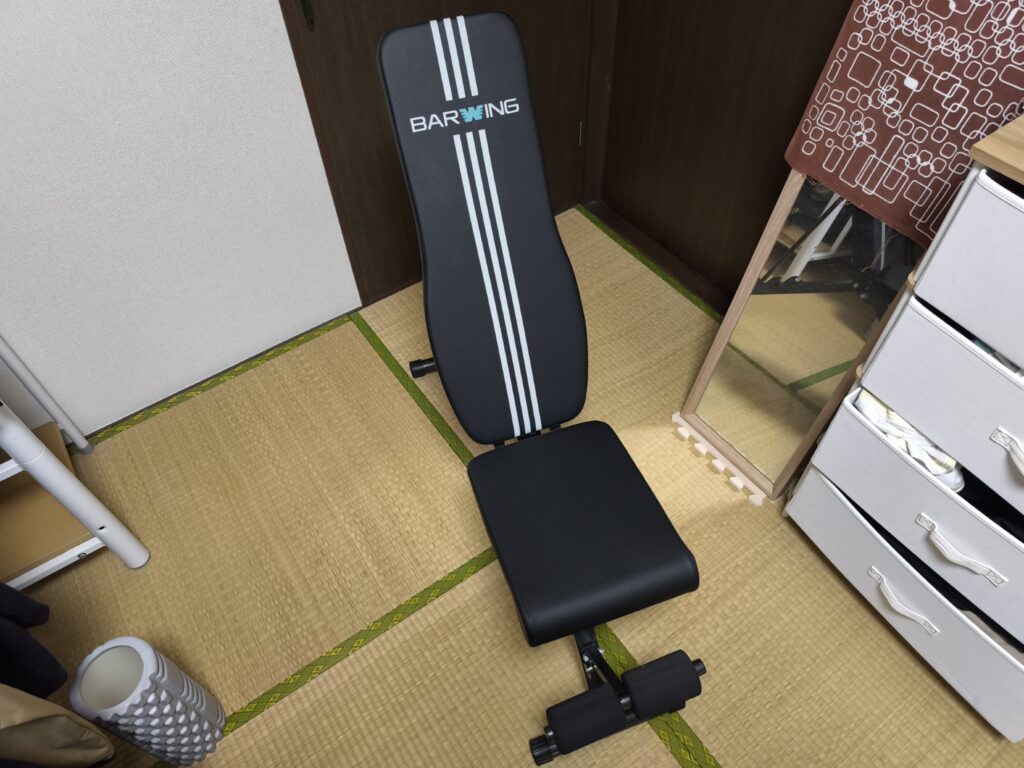 【BARWING本音レビュー】家ジム化計画!バーウィング折りたたみトレーニングベンチ(BW-AJB08)を10kgダンベルでガチ検証