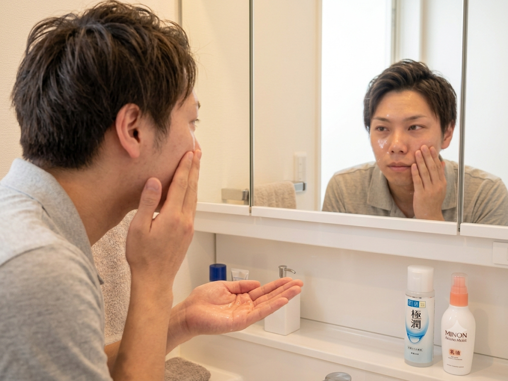 【病院通いはダルい】男のスキンケアの必要性とは？ハトムギ・極潤・セタフィル・ダイソーで始めるコスパ最強セット